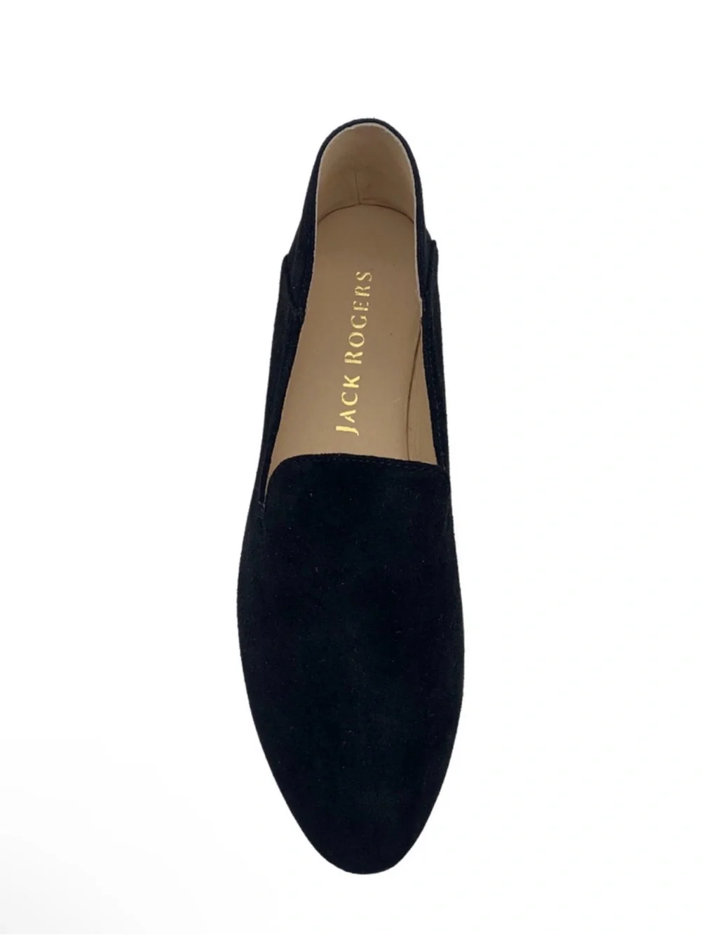 NEW Jack Rogers Audrey Women’s Size 9.5M Black Suede Flat EspadrillesIn Box $165